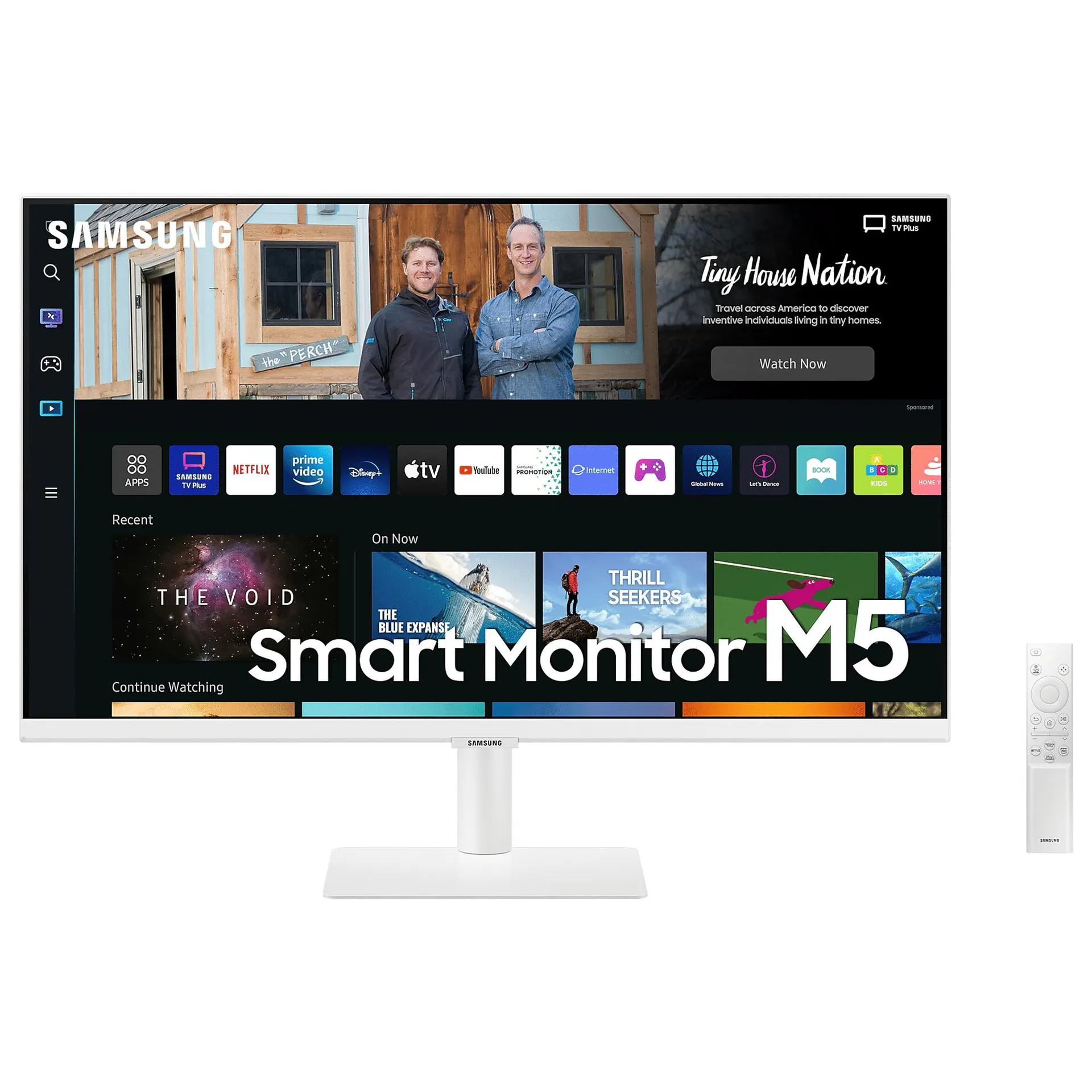 SAMSUNG M5 68.6 cm (27 inch) Full HD VA Panel LED Ultra Wide Smart Monitor with Smart TV Experience