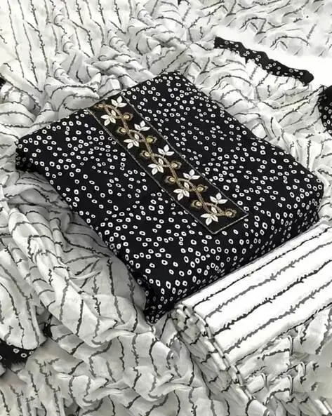 Women Bandhani Print 3-Piece Dress Material
