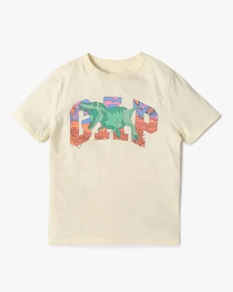 Logo Print Relaxed Fit Crew-Neck T-Shirt