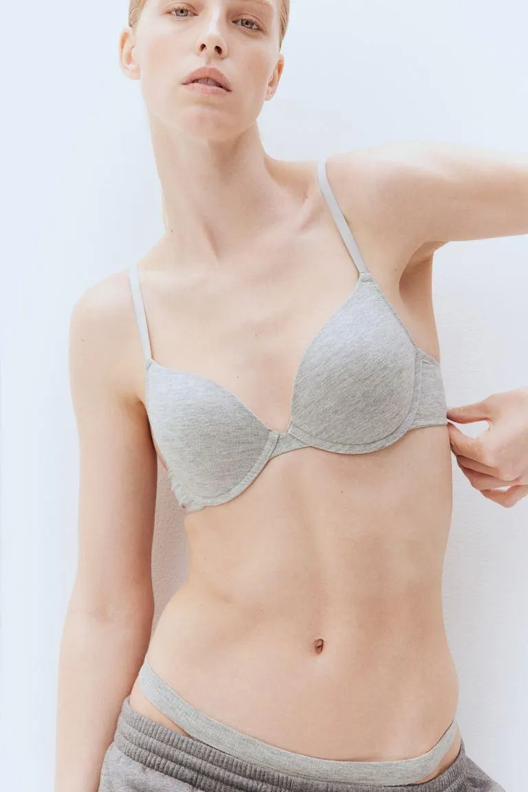 Cotton push-up bra