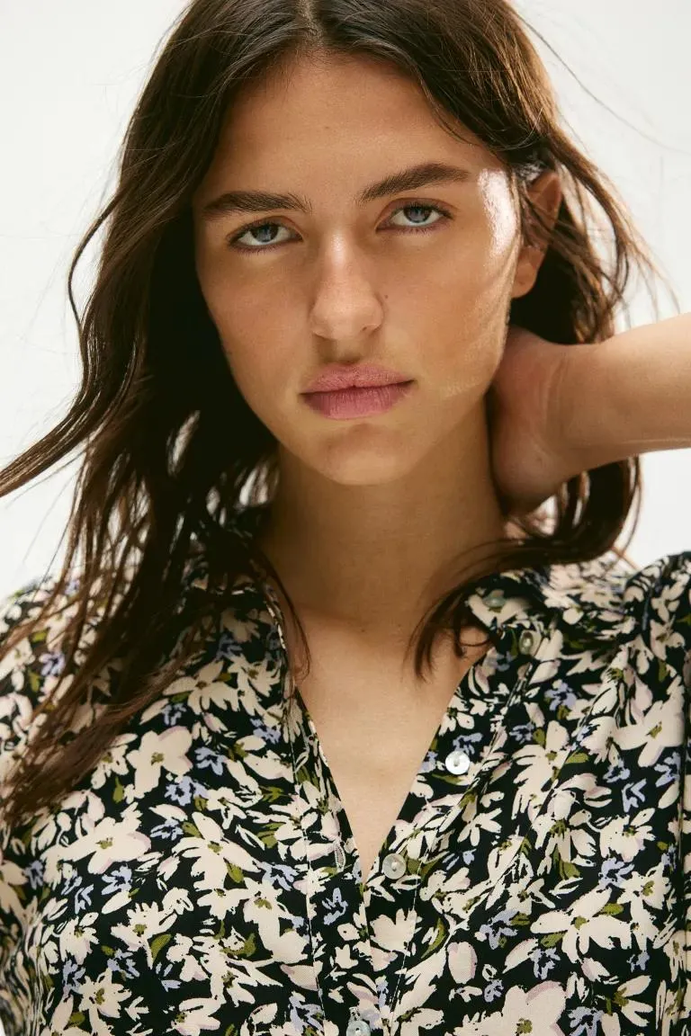 Tie-belt shirt dress