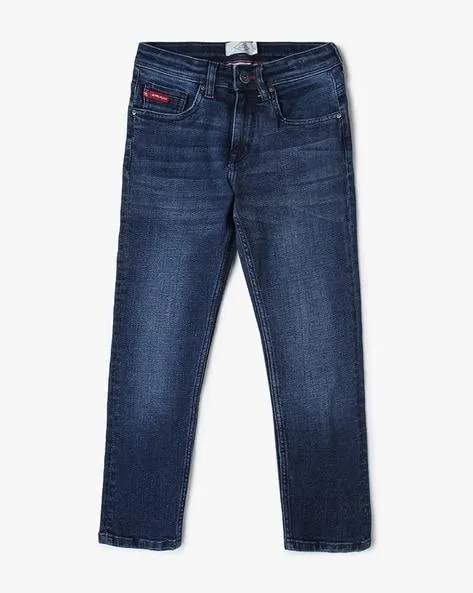 Lightly Washed Slim Fit Jeans