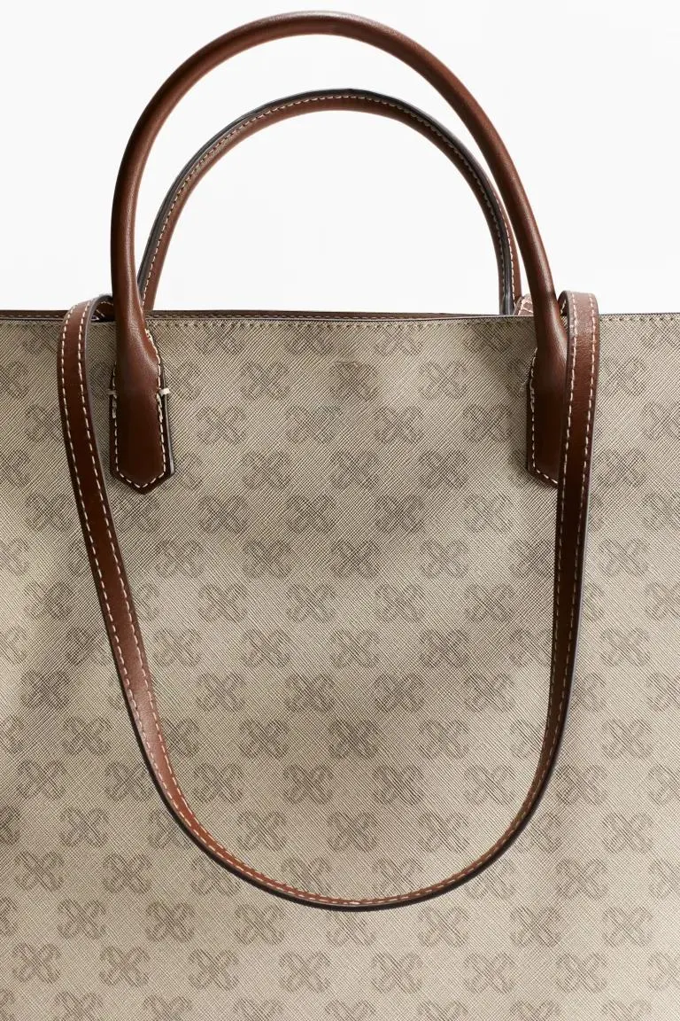 Jacquard-weave shopper