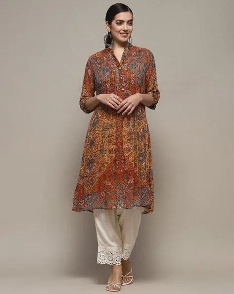 Women Floral Print A-Line Kurta