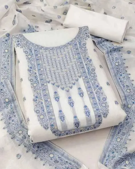 Women Embroidered 3-Piece Unstitched Dress Material