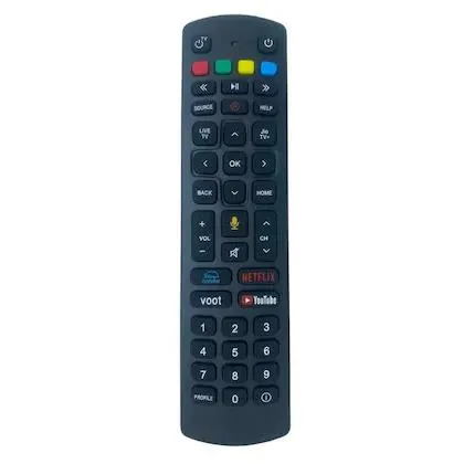 Upix Set Top Box Remote No. 1096 (with Voice), with YouTube, Netflix, Voot, Hotstar Functions Compatible/Replacement for Jio Fiber Set Top Box Remote Control (Exactly Same Remote Will Only Work)