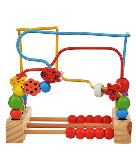 Trinkets & More Wooden Beads Maze Multicolour - 30 Pieces