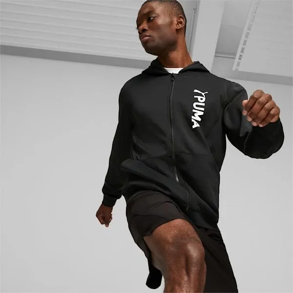 PUMA Fit Double Knit Men's Full-Zip Hoodie