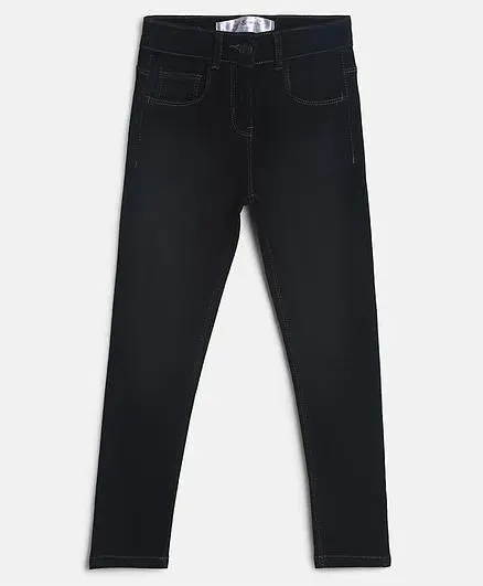 Tales & Stories Solid Clean Look Slim Fit Jeans - Black