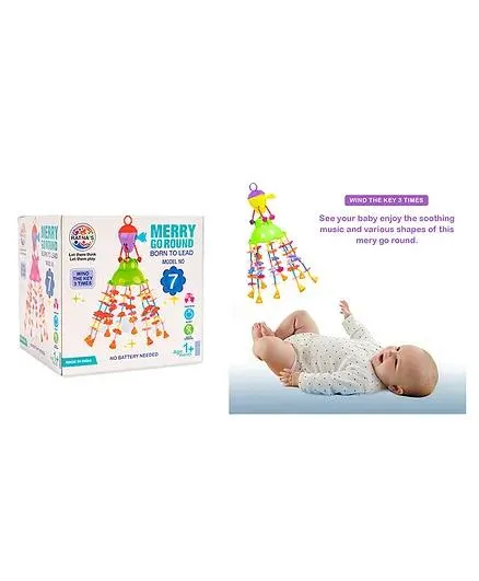 Ratnas Merry Go Round Cot Mobile (Color May Vary)
