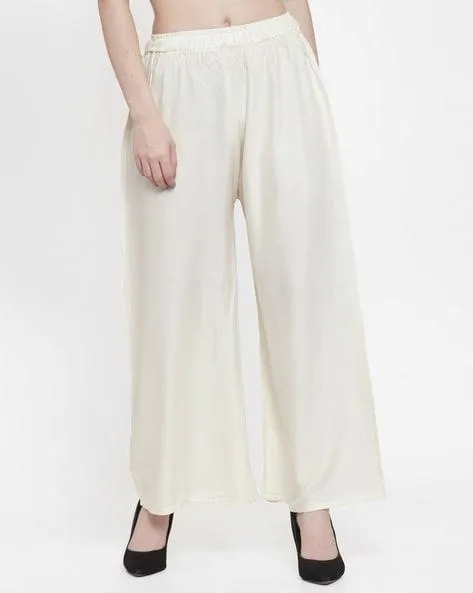 Full Length Palazzos with Elasticated Waistband