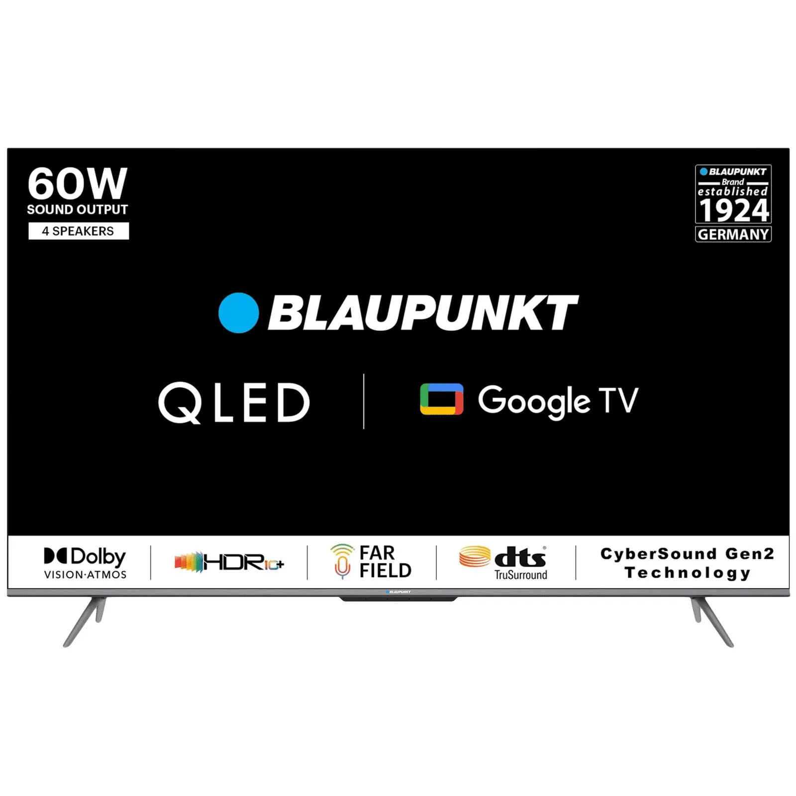 BLAUPUNKT 50QD7010 126 cm (50 inch) QLED 4K Ultra HD Google TV with Dolby Vision and Dolby Atmos (2022 model)