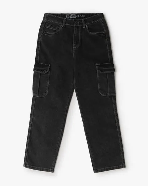 Boys Relaxed Fit Cargo Jeans