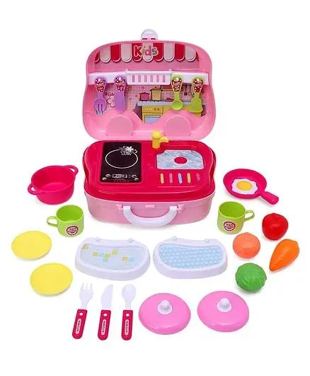 Rising Step Suit Case Kitchen Set - Multicolor