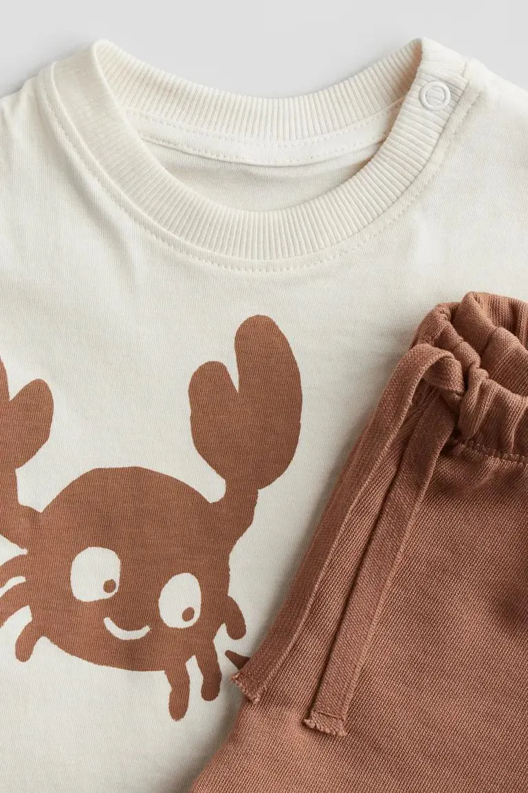 Σετ 2 τεμαχίων με μπλούζα και σορτς