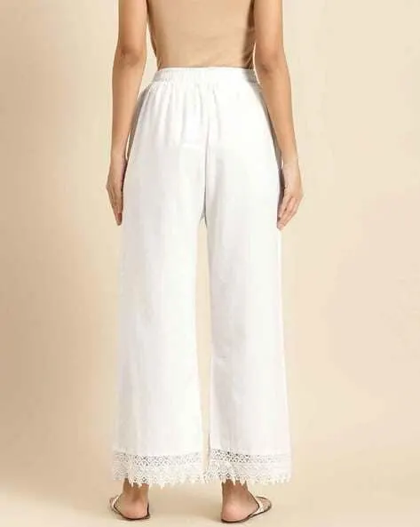 Lace Flax Border Palazzos