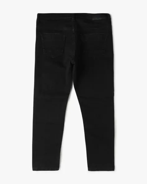 Mid-Rise Cotton Jeans