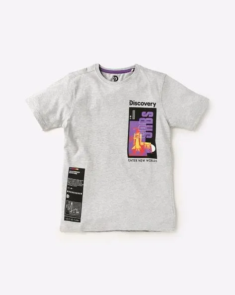 Graphic Print Round-Neck T-shirt