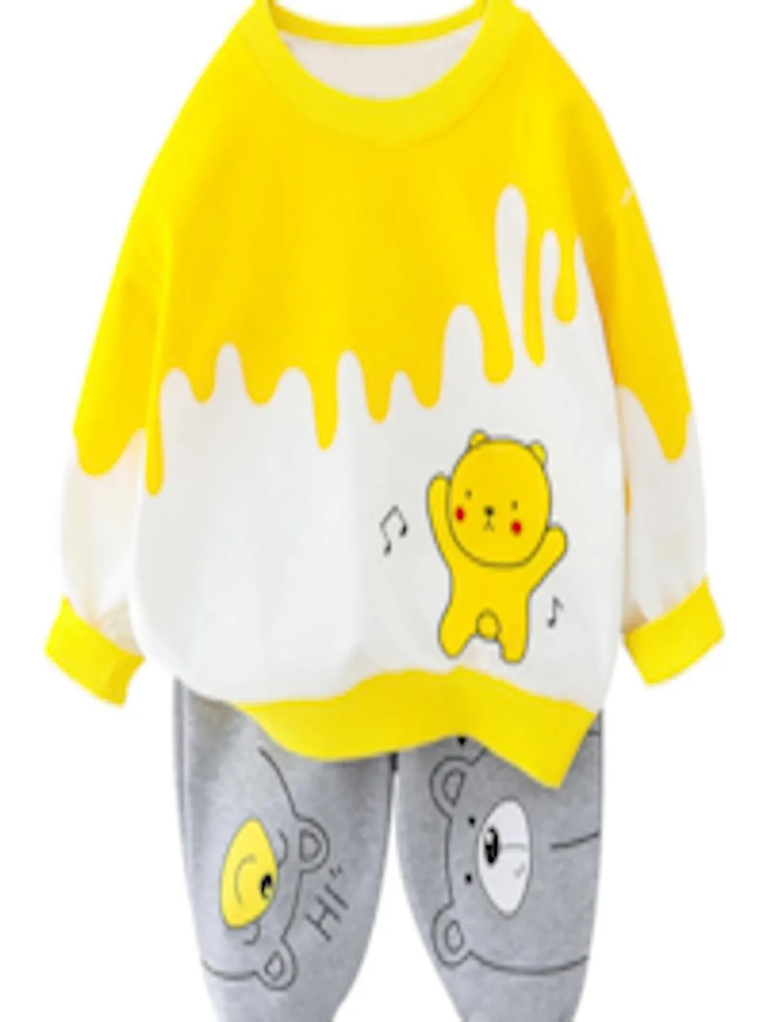 Boys Printed Pure Cotton Sweatshirt With Joggers