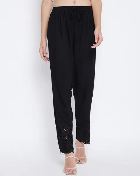 Straight Fit Chikankari Palazzo