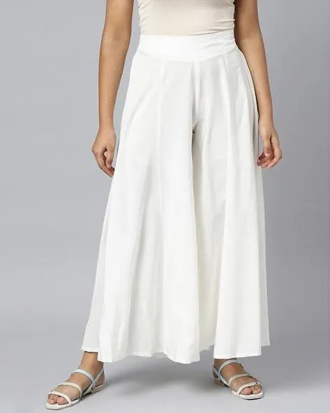 Palazzo with Semi-Elasticated Waist
