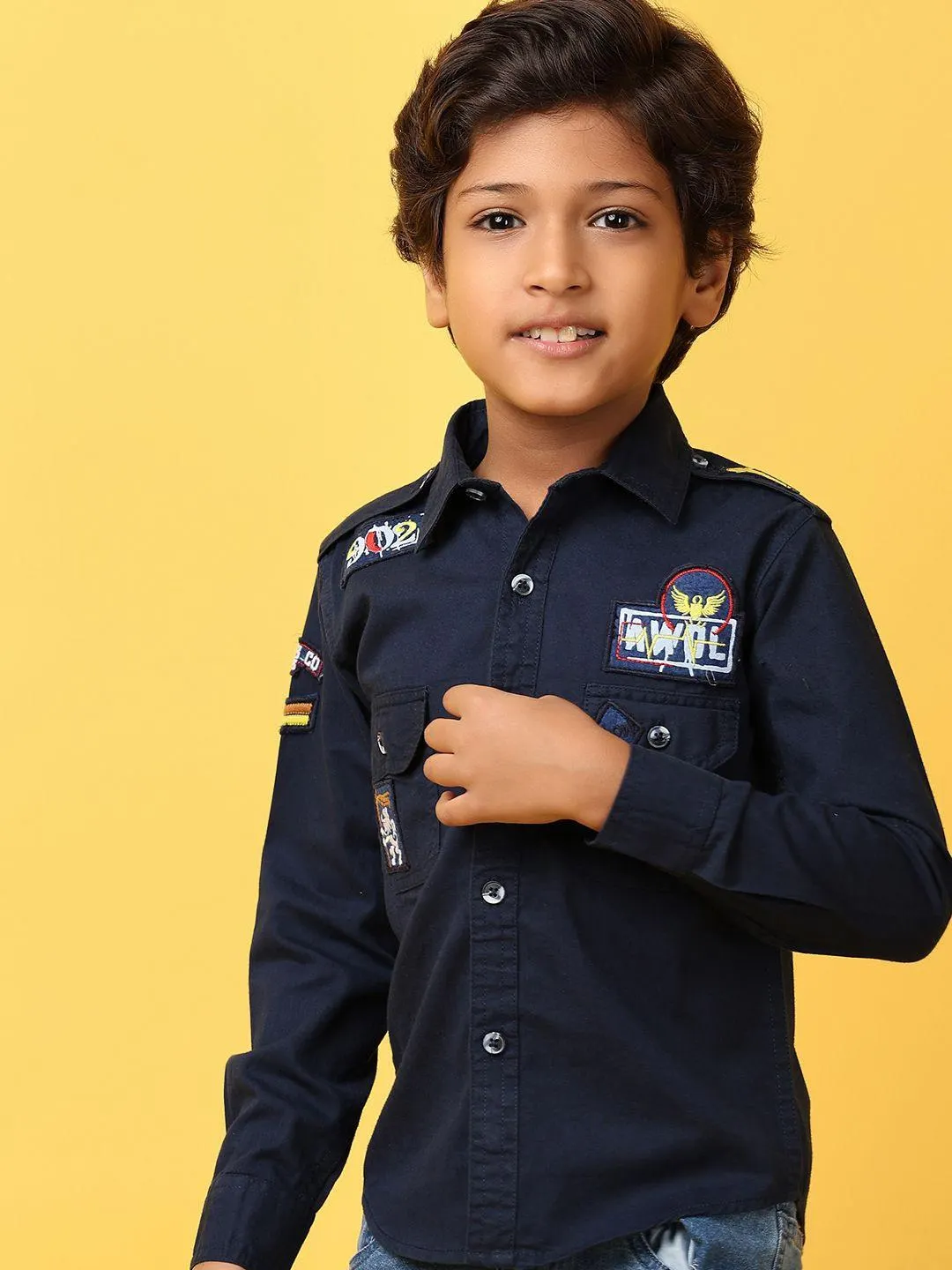 Boys Opaque Casual Shirt