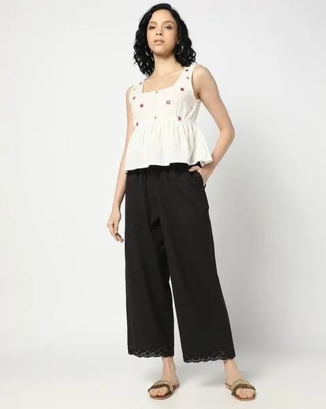 Women Relaxed Fit Palazzos