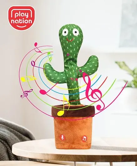 Play Nation Dancing Cactus Talking Toy- Height 32 cm