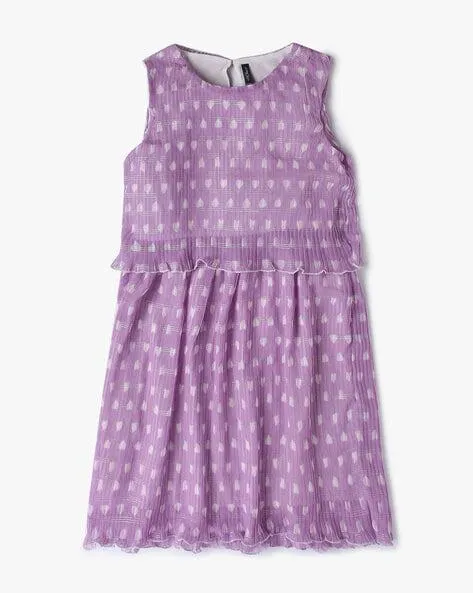 Pleated Twofer Dress