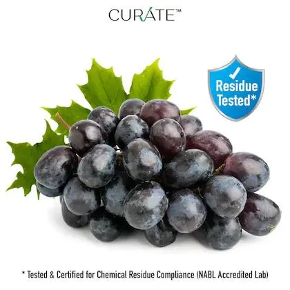 Grapes Black Jumbo Residue Certified Indian Pack 500 g