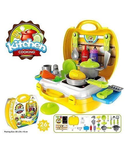 Yamama Pretend Play Kitchen Set - Yellow