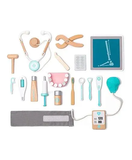 NESTA TOYS Wooden Dentist Role Play Set - Multicolor