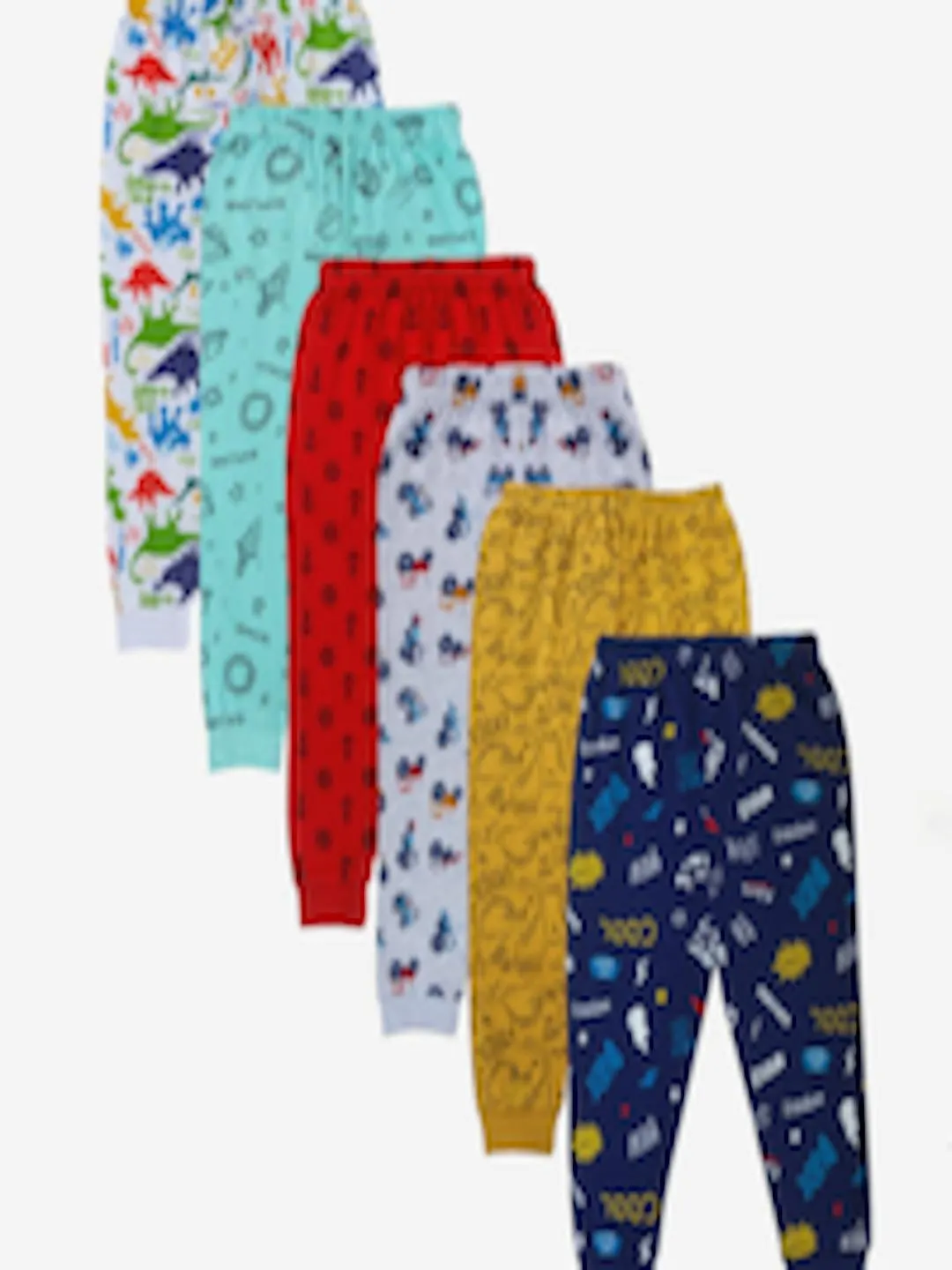 Kids Pack of 6 Cotton Lounge Pants