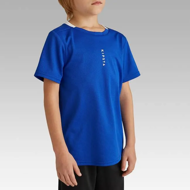 Kids Football Jersey Shirt F100 - Blue