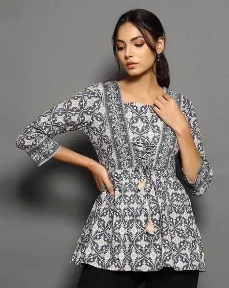 Women Printed Flared Tunic