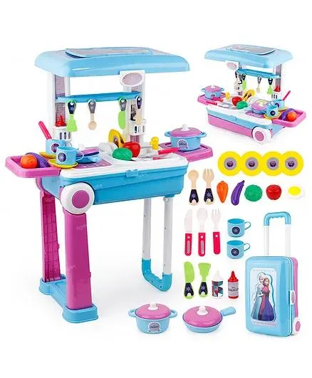 Toysire Kitchen Set with Cooking Plastic Pretend Play Kitchen Toy Set for Kids