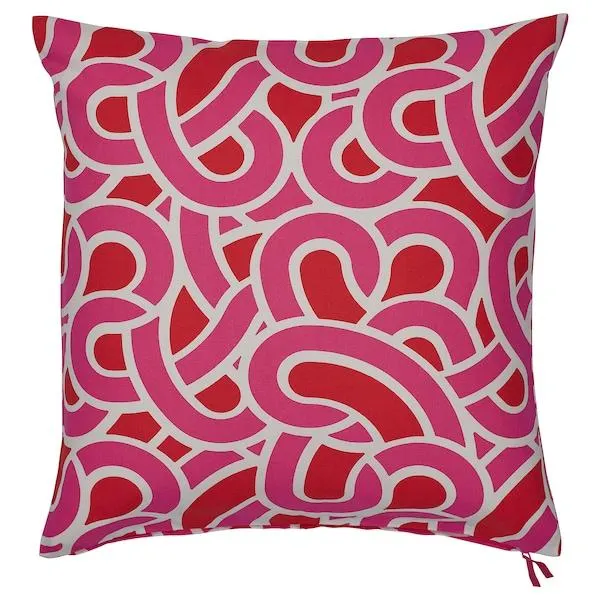 Cushion cover, bright pink/red,