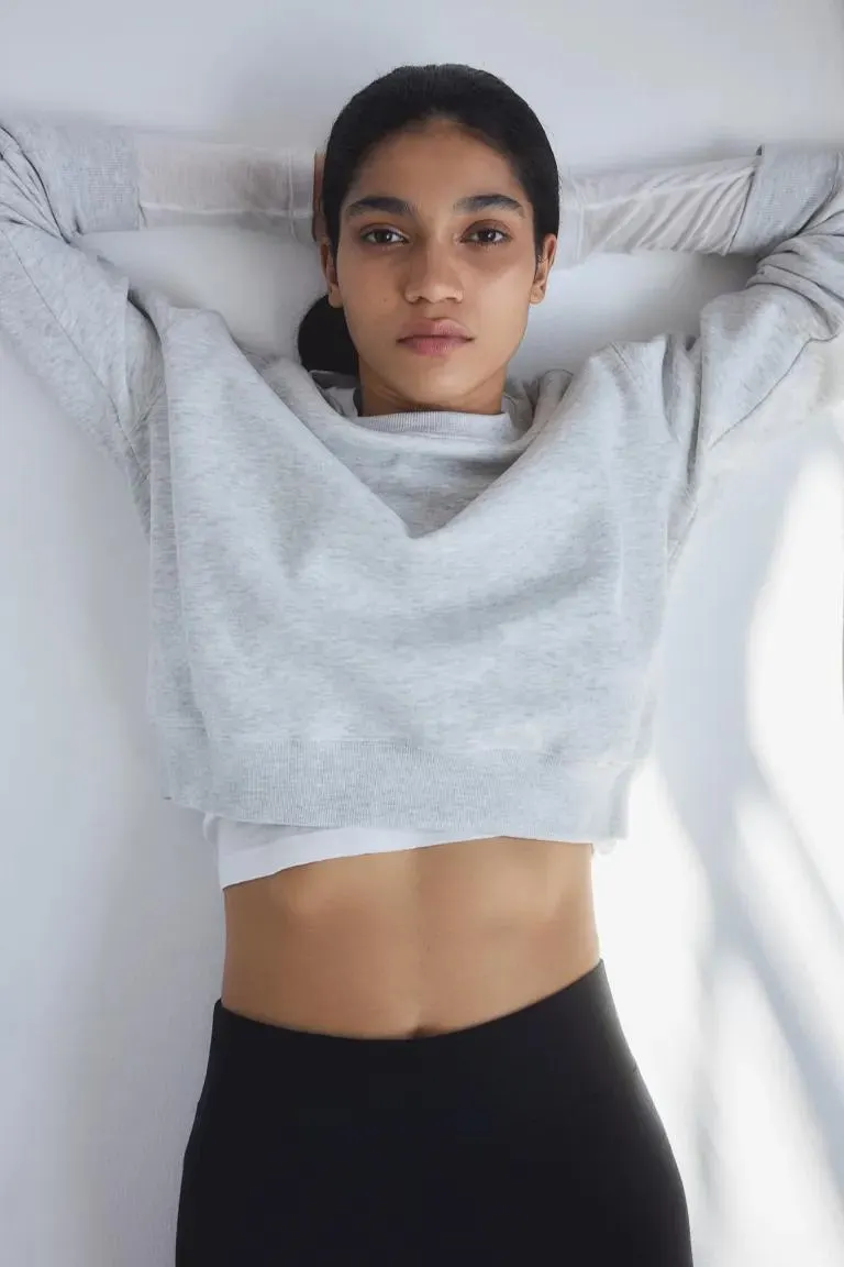 Cotton-blend leggings