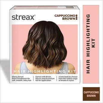 Streax Hair Colour Highlighting Kit - Cappuccino Brown