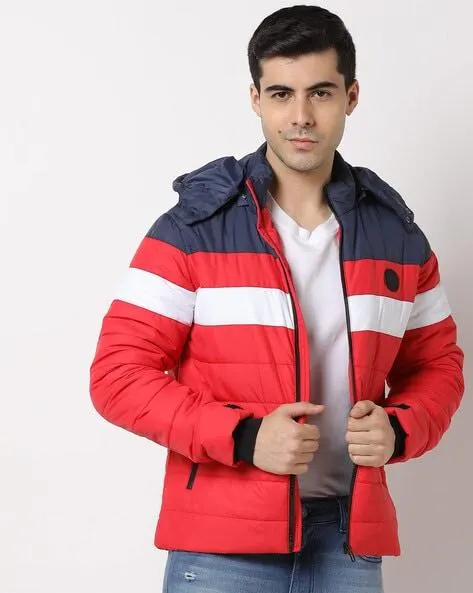 Zip-Front Jacket with Detachable Hood