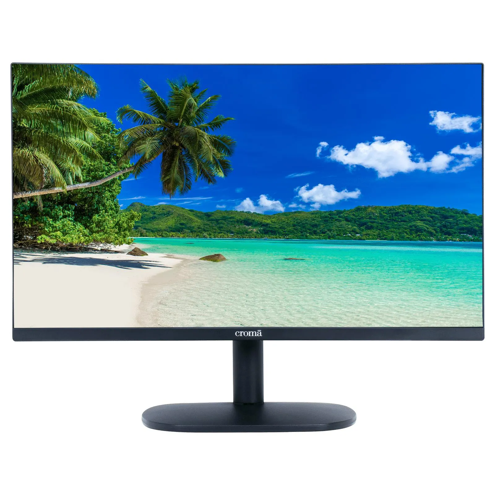 Croma CRSM27FMDA029601 69 cm (27 inch) Full HD Flat Panel Thin Bezel Monitor with Built-In Speakers