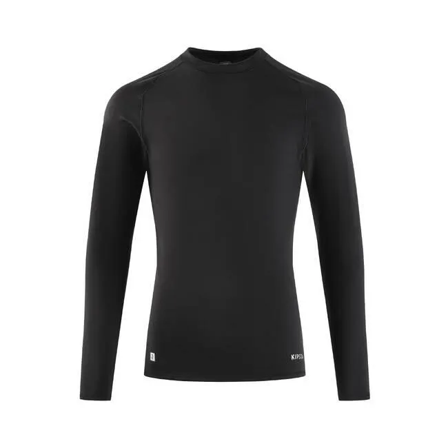 Adult Football Long-Sleeve Compression Base Layer Tight Keepcomfort 100 Black
