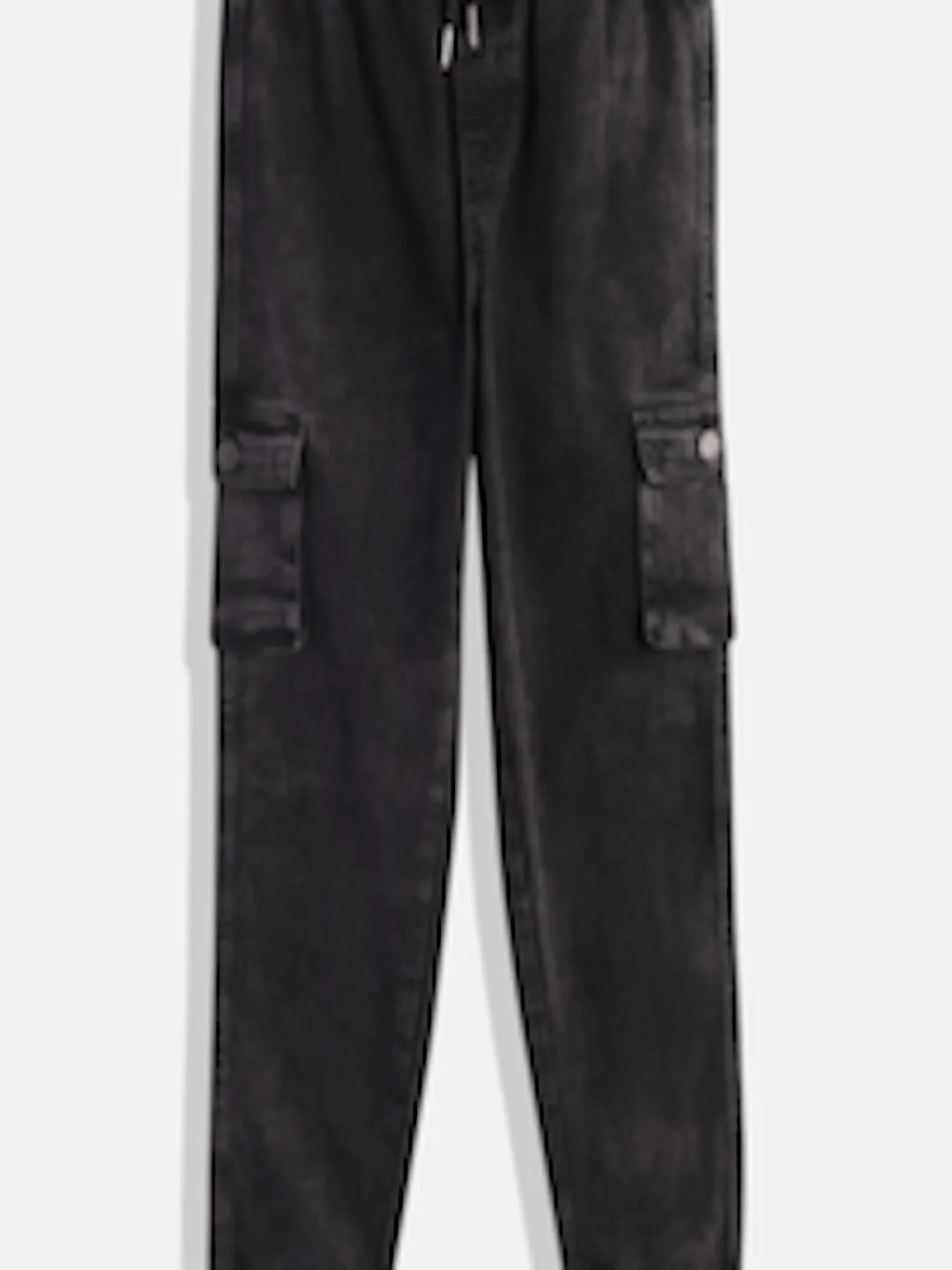 Boys Solid Stretchable Jogger Jeans