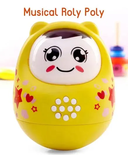 Musical Roly Poly Toy - Yellow