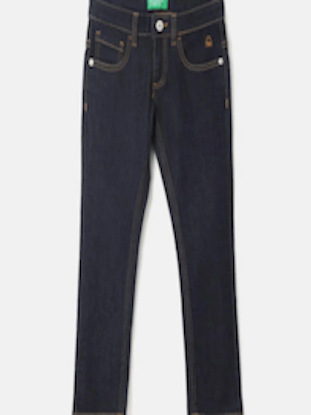 Boys Mid-Rise Clean Look Slim Fit Cotton Jeans