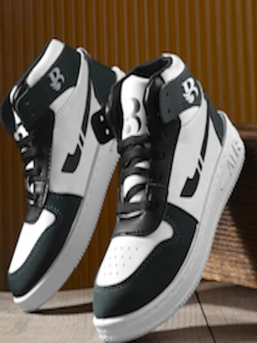 Kids Mid Top Colourblocked Comfort Insole Basics Sneakers