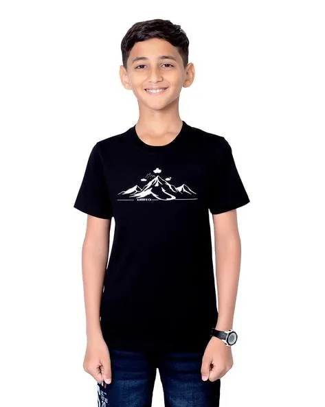 Boys Regular Fit Graphic Print T-Shirt