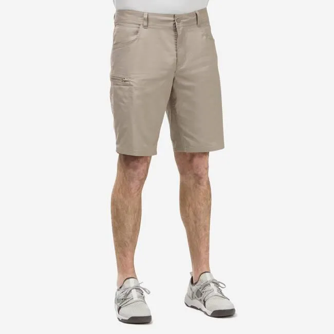 Men Light Cargo Shorts Beige - NH500