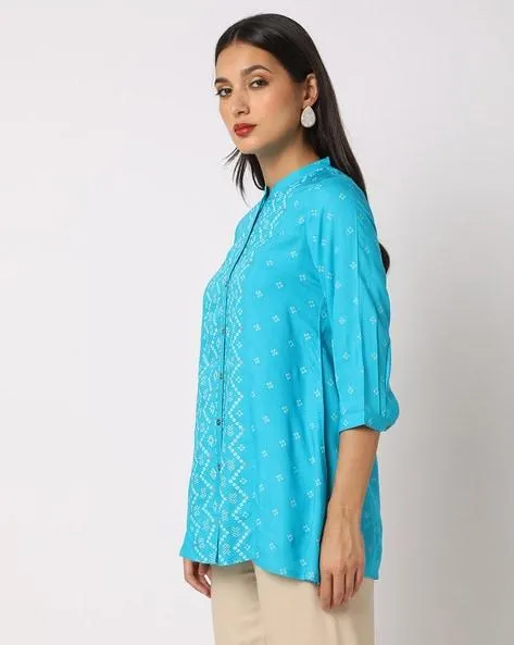 Printed A-Line Tunic