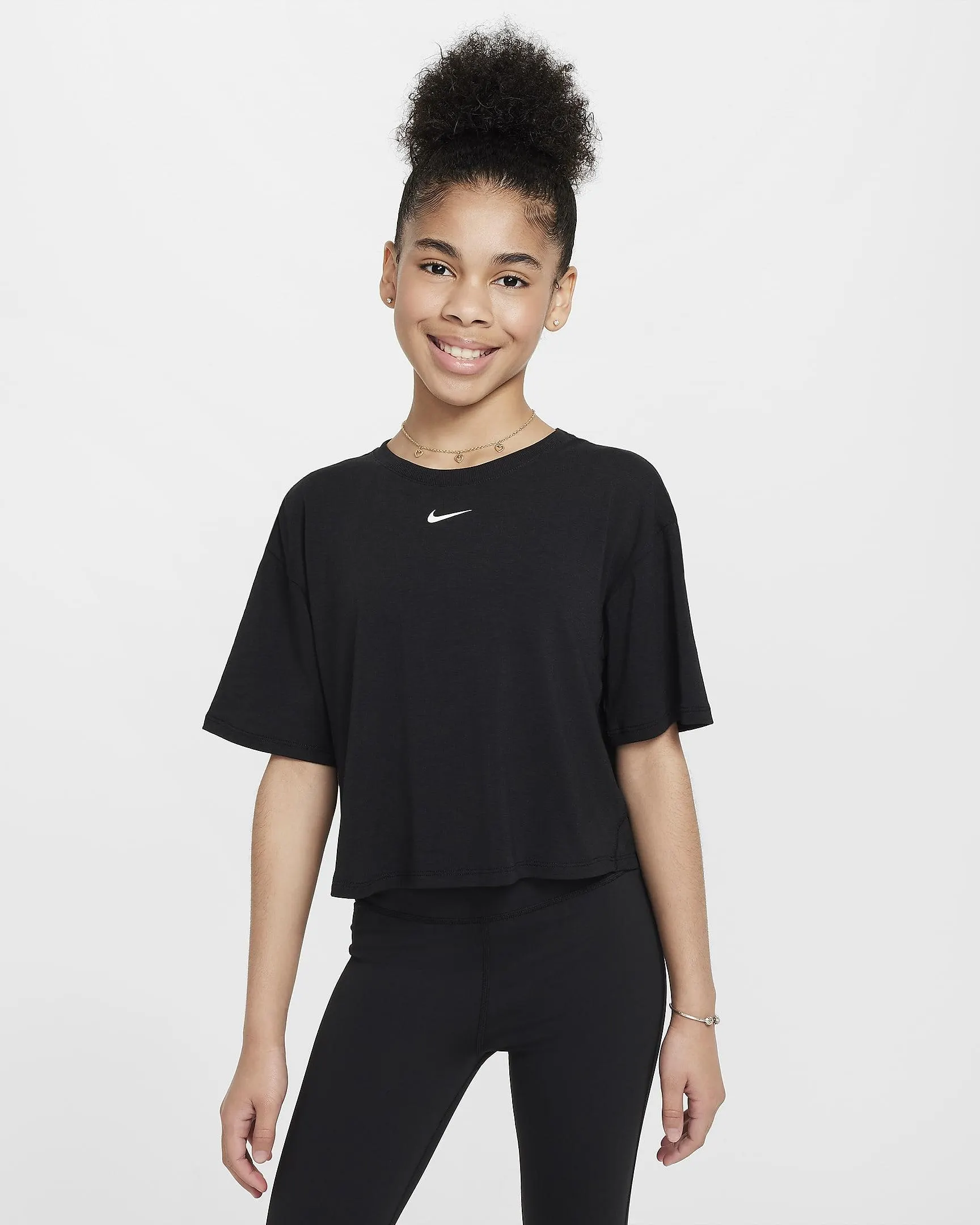 Older Kids' (Girls') Dri-FIT Short-Sleeve Top
